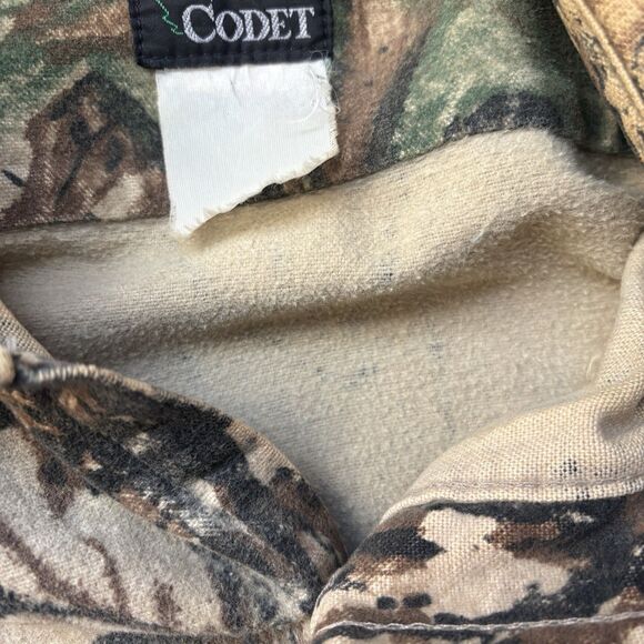 Codet RealTree Camo Flannel Shacket Men's 90’s M Hunting Shirt Jacket 22.5x25.5 - Picture 13 of 16